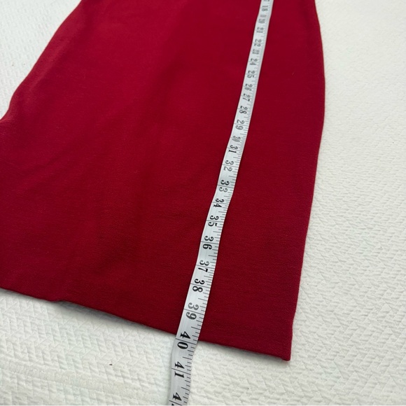 Vince Burgundy Red Shift Dress 3/4 Sleeves Round Neck Size S - Picture 12 of 14